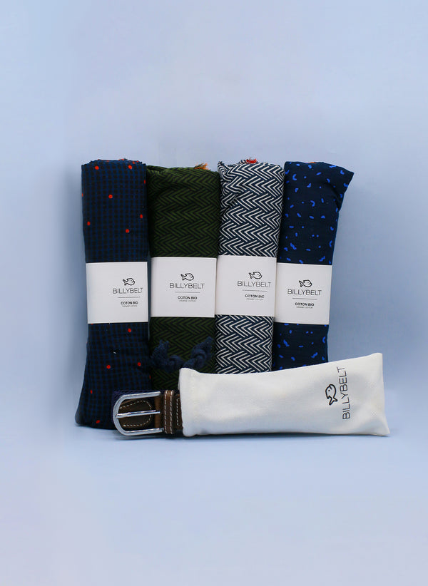Lot d'un foulard et d'une ceinture BILLYBELT - Edition #87